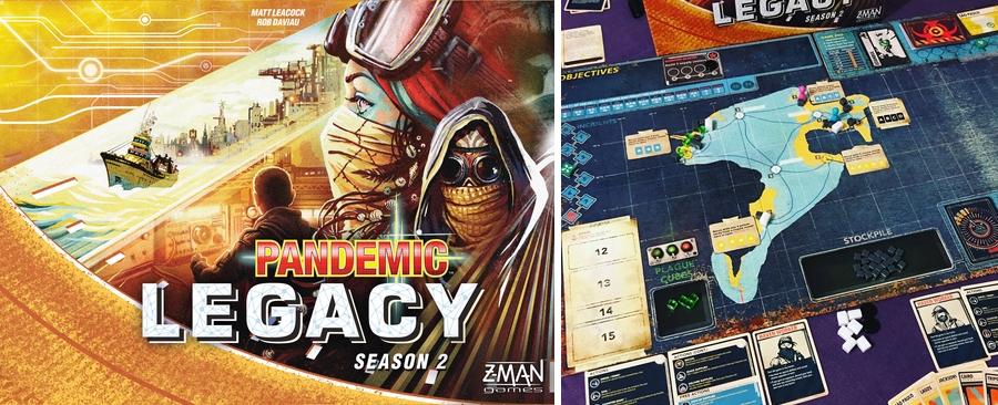 S hrou Pandemic Legacy: Season 2 sa presunime do dystopického settingu (Foto: boardgamegeek.com)